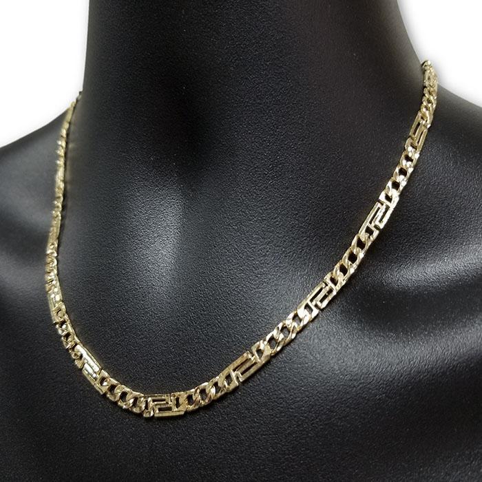10k Or Jaune Chaine Versace Homme MGC-067 | Versace yellow gold 10K Chain for men-Gold Custom