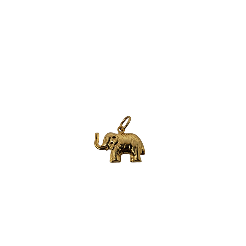 10k Lucky Elephant Pendant