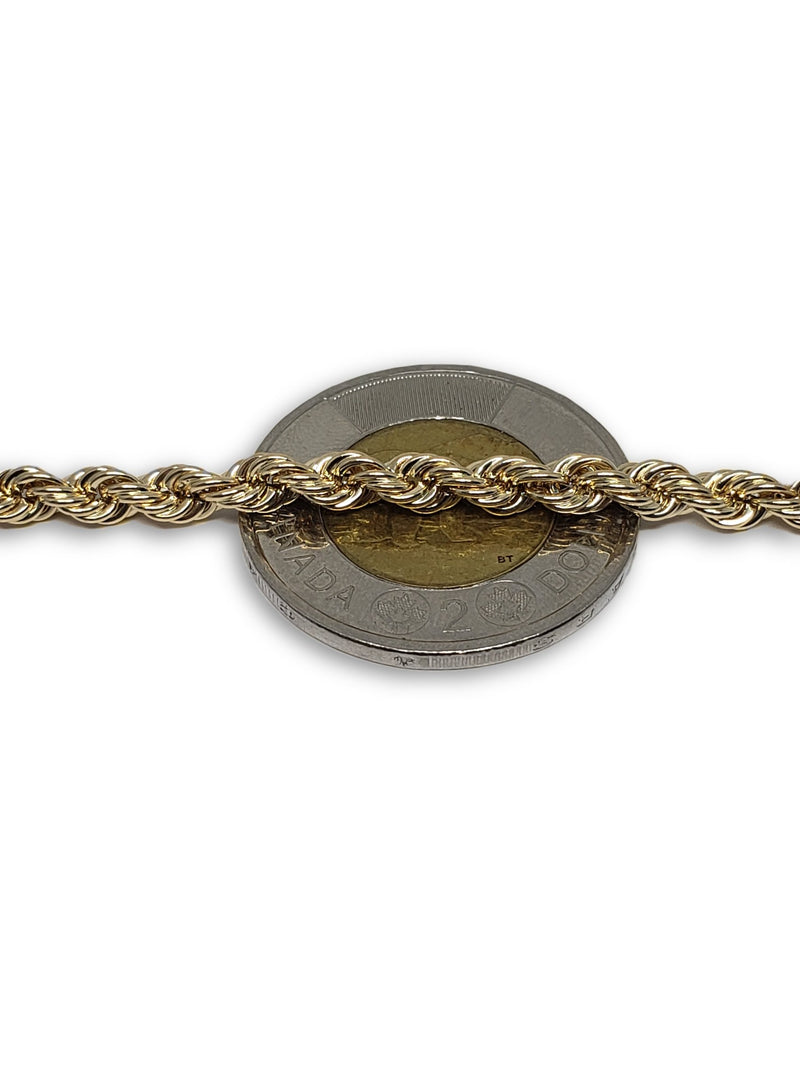 Bracelet 4mm torsade en or 10K - orquebec