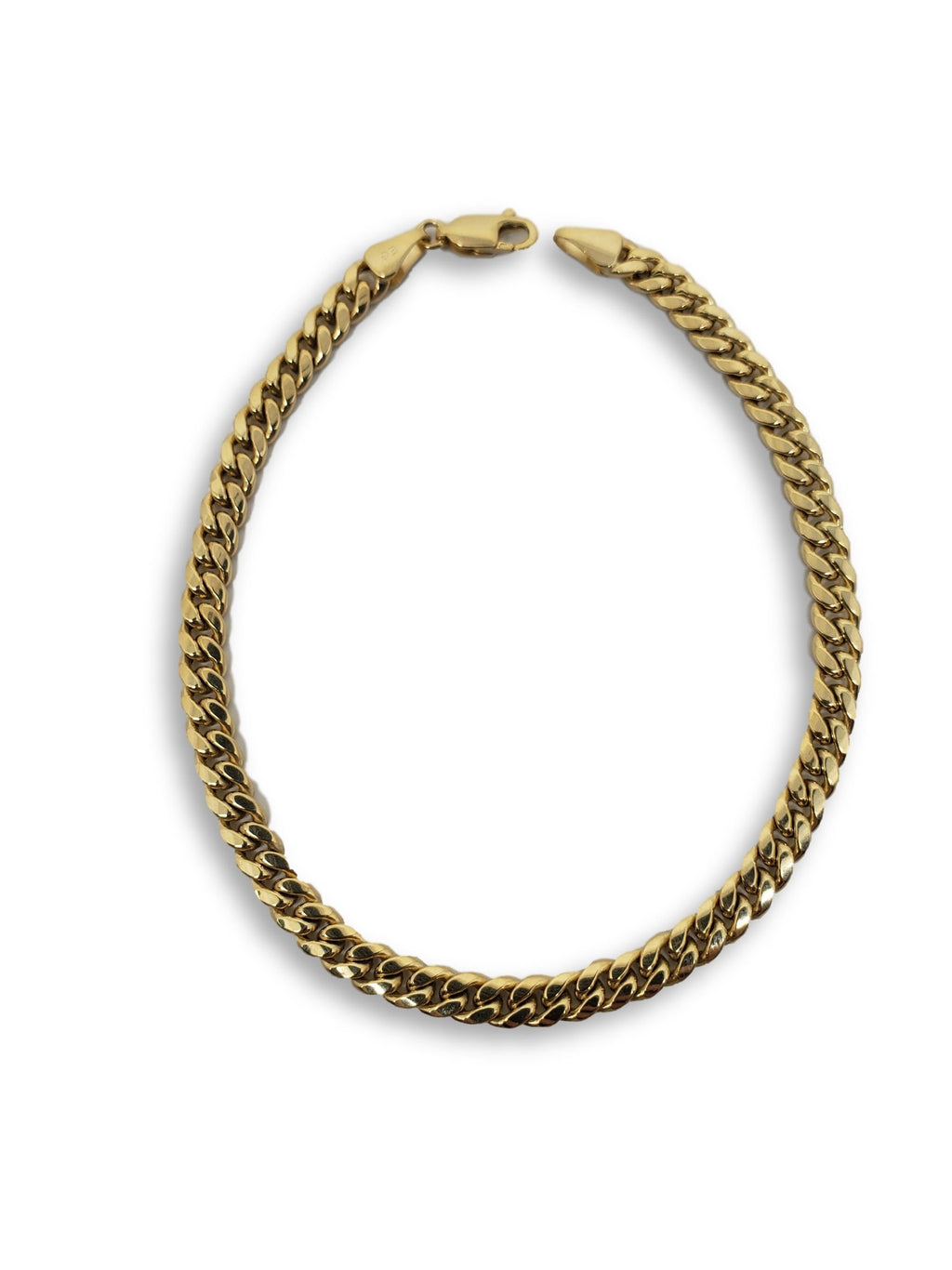 My Elite Jeweler 10k Yellow Gold Miami Cuban Link Bracelet | 6mm-15mm Width | 7.5-9 Inch Length | Real Gold