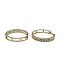 10k round style  earings