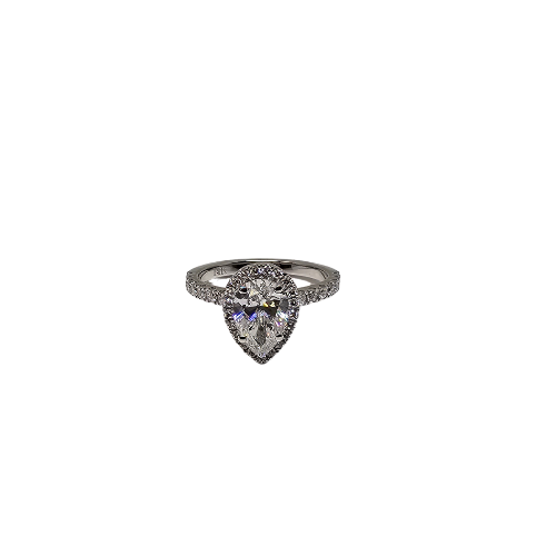 14k 2.09ct Beautiful Ring Pear Shape Vs Diamonds