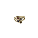 10k birthstone family ring