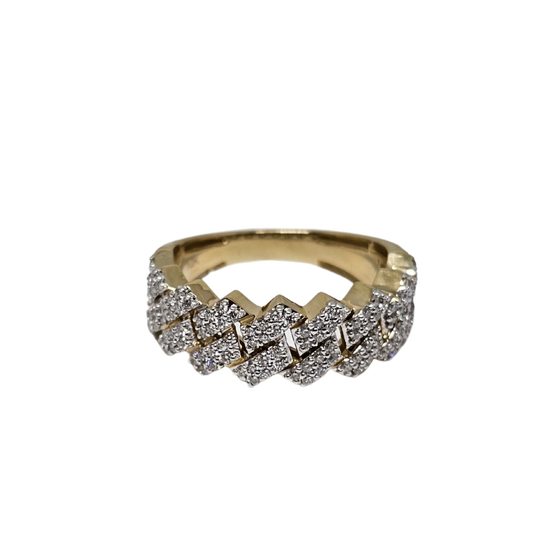 10k 8mm Monaco 0.56ct VVS/VS Diamonds Ring