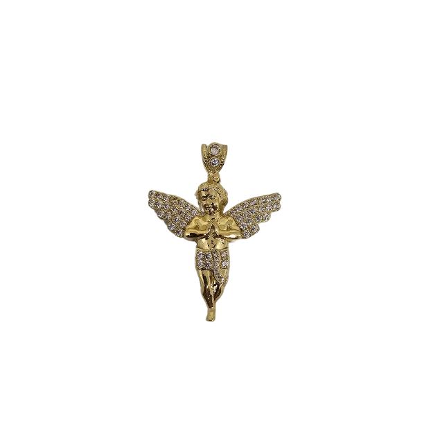 10k Gold pendant  Angel  New