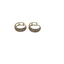 Golden Embrace: 10K Yellow Gold Huggie Earrings