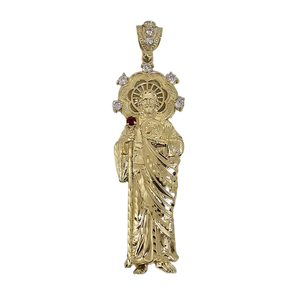 10k Gold pendant Saint Jude  New cali-125