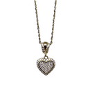 Love to you : Pendentif coeur en or 10K sur chaîne Singapour