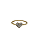 Bague coeur 10k 0,15ct