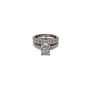 Beautiful Duo: 4.04CT Lab Diamond Engagement Rings in 14K White Gold SR-43006