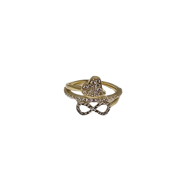 10k Gold Heart Women Ring New