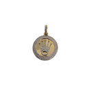 10k Crown Pendant 1.00ct diamonds