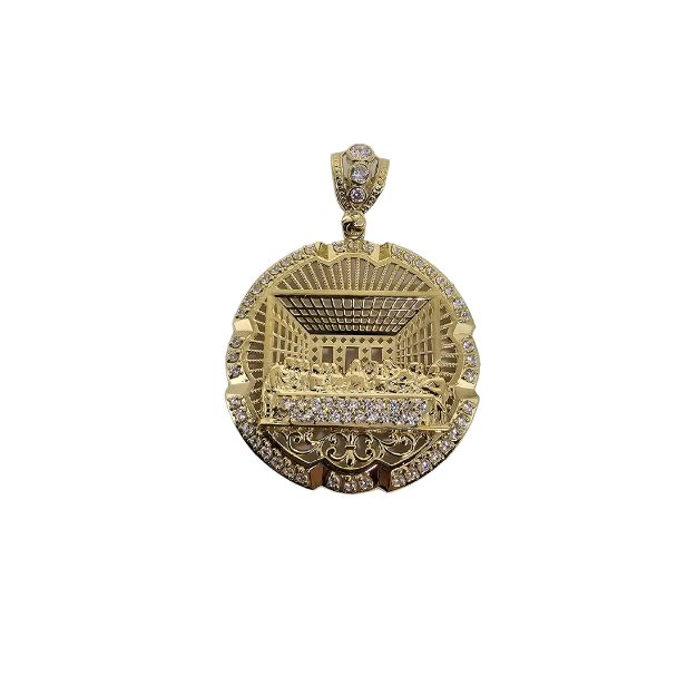 10k gold Last supper pendant NEW