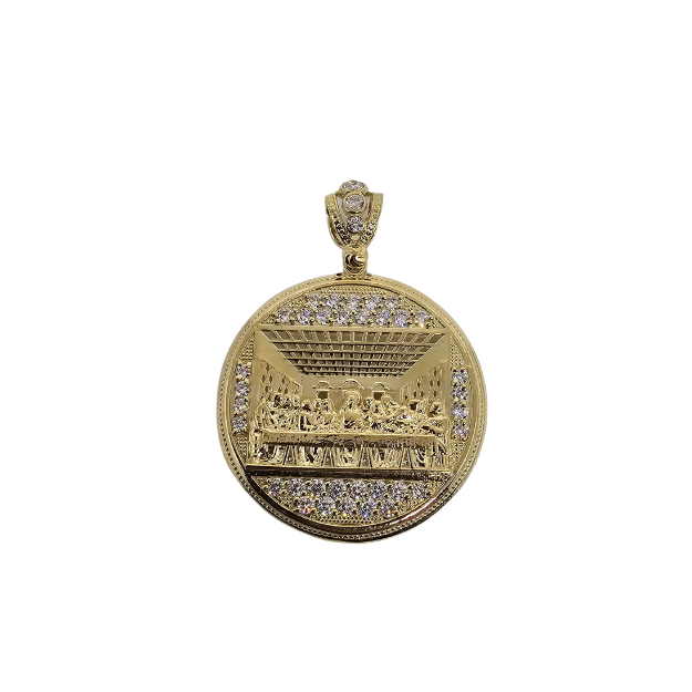 10k gold Last supper pendant NEW