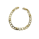 7mm 10k gold  Hand made Meduza Bracelet