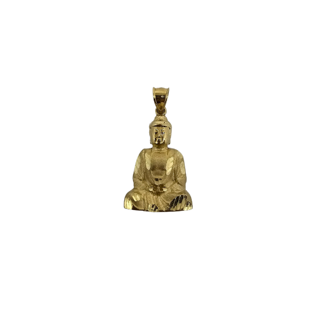 10K Gold Bouddha  Pendant New