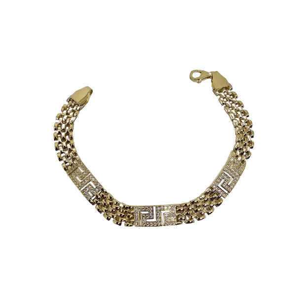 10K 8mm Fabio Bracelet  Gold MBS-1085