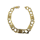 10mm 10k gold  Hand made Meduza Bracelet