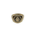 King's Roar : Bague pour homme en or jaune 10K avec motif de tête de lion