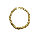 10K Solid Yellow Gold 7mm Franco Bracelet