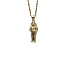 10K Gold Rope Chain+ 10K Gold Pharaoh  Pendant