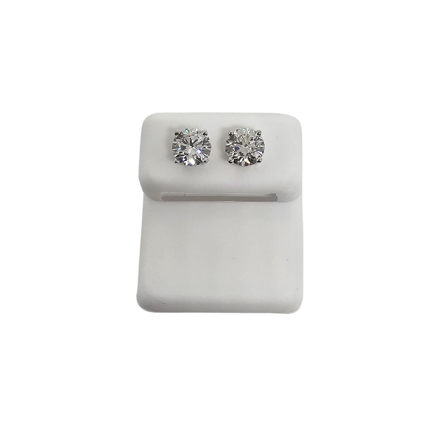 14k 2.11ct VS Lab  diamond Studs Screw back earrings