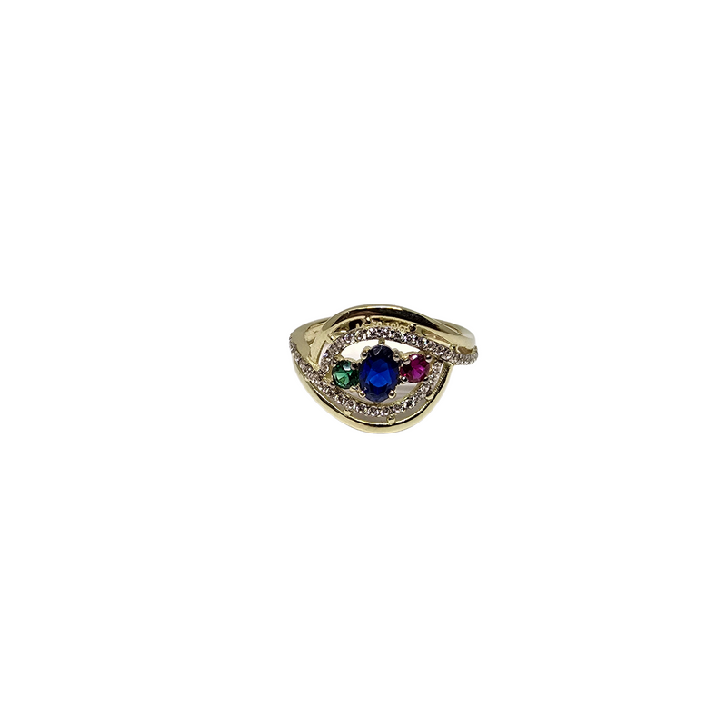 10k birthstone family ring