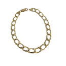 Bracelet gourmet coupe de diamand  or 10k NOUVEAU