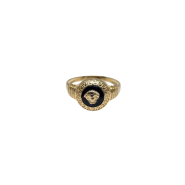 10k Gold Medusa Men’s Ring