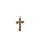 10k Gold Cross Pendant Angelo