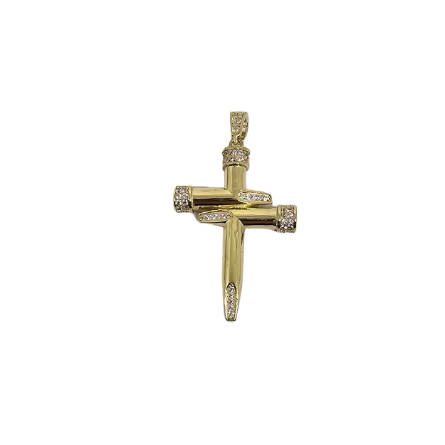 10k Gold Cross Pendant NEW MBS-1055