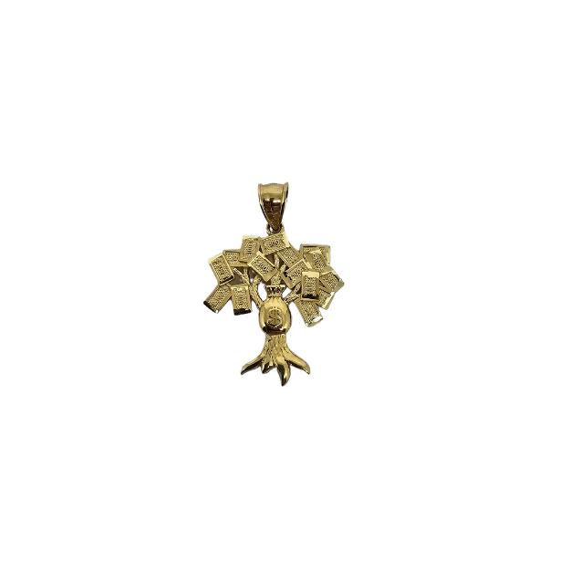 10k Gold Money Tree pendant  New