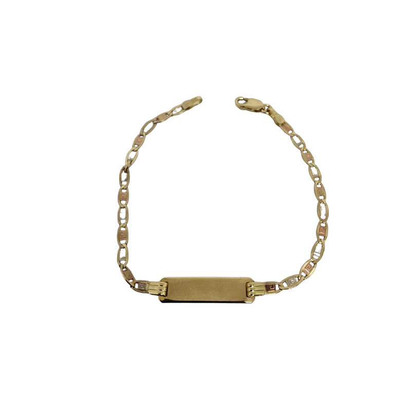 Bracelet Bébé Chaîne Figaro Or Jaune 10K BABY-002