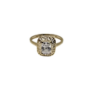 10k Gold Greek design stone  Women Ring