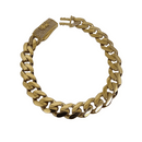 11mm Monaco Bracelet in 10K Yellow Gold with Lion Lock New