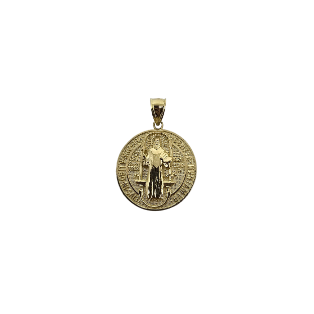 10k Gold Medallion Jesus pendant New