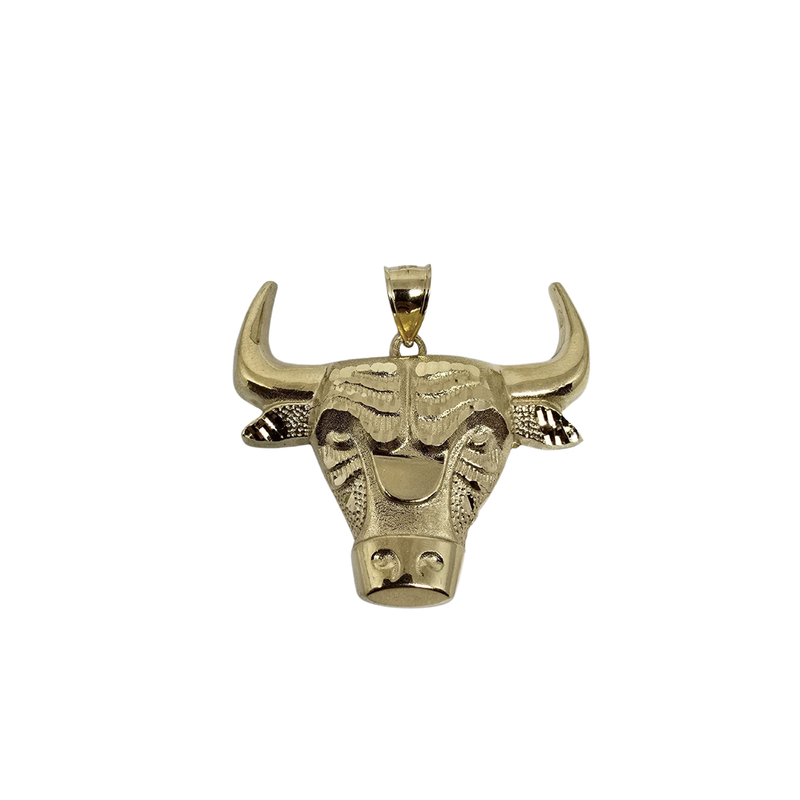 Bull - 10K Gold  Pendant