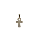 10K Gold Infinity Cross Pendant