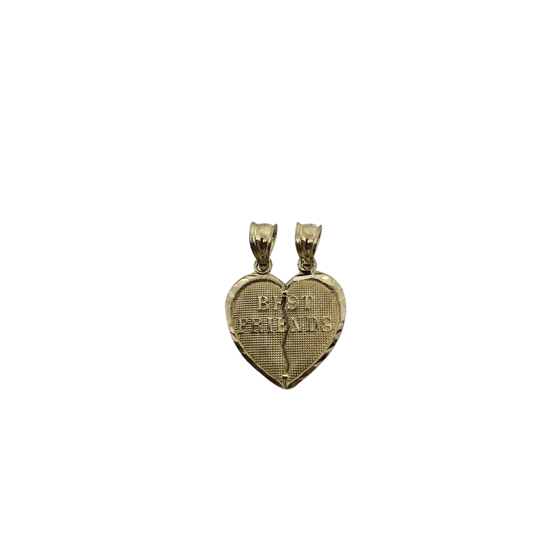 Best Friend Heart - 10K Gold  Pendant
