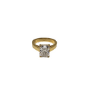 14K Gold Solitaire Engagement Ring with 2.57ct Radiant-Cut VS Clarity EF Color Lab Diamond