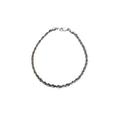 Bracelet torsade 10k 3mm or blanc