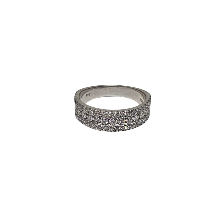 Elegant 14kt White Gold Ring with 1.00 Carat Lab-Grown VS Diamonds LR0780-LAB