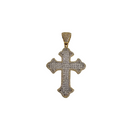 14k Cross Pendant  2.30ct Diamonds si NEW