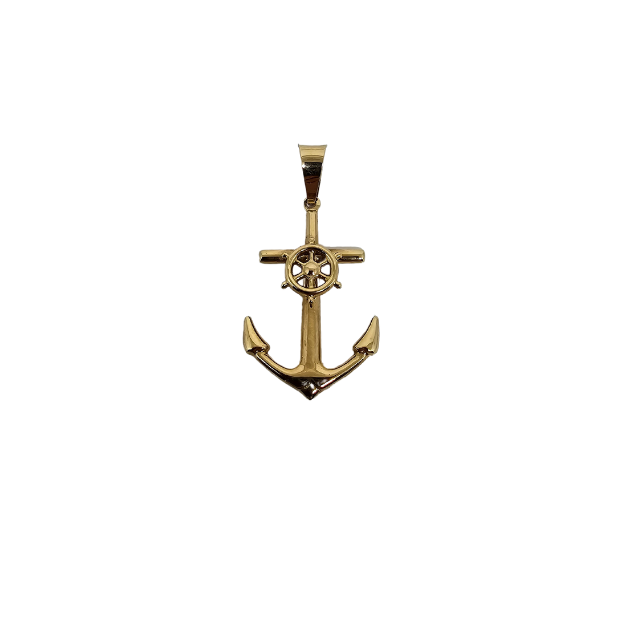 10k Gold pendant Anchor New