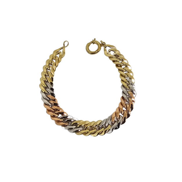 10K 10mm Bracelet 3 tons  Gold