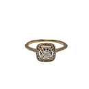 14K 0.85CT VS Cushion Cut Diamond Engagement Ring