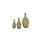 Beautiful Virgin Mary - 10K Gold  Pendant