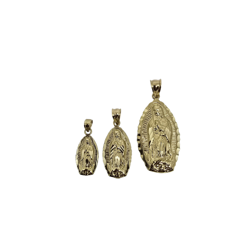 Beautiful Virgin Mary - 10K Gold  Pendant