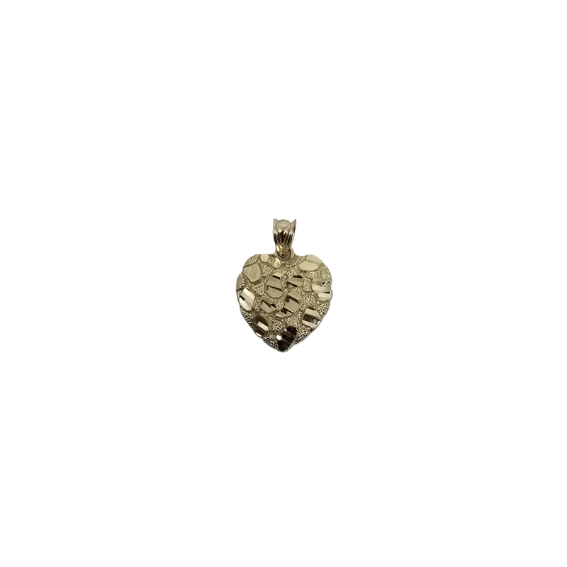 Heart nugget  - 10K Gold  Pendant