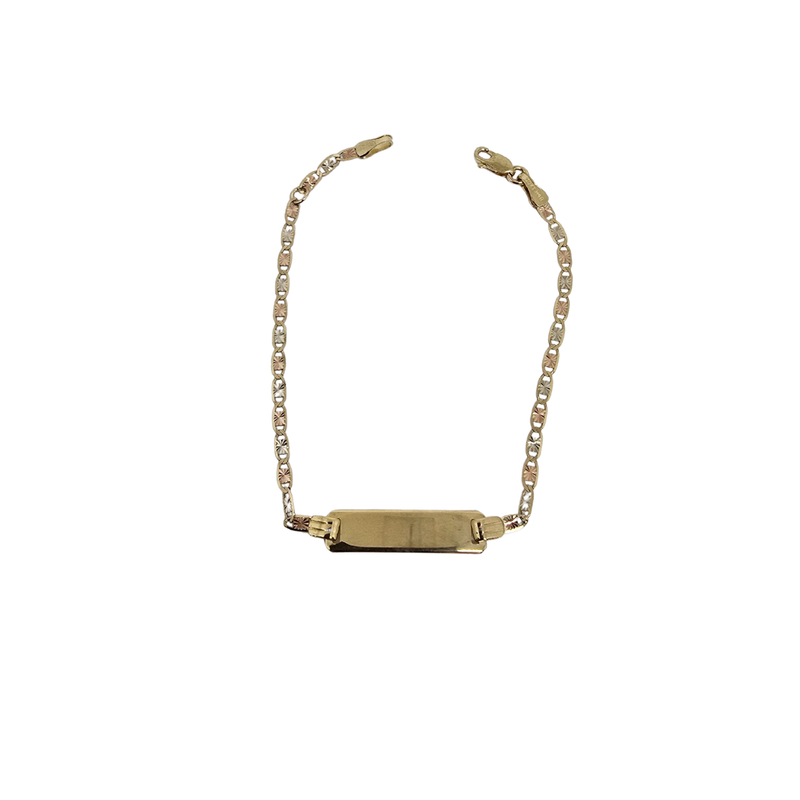 Bracelet Bébé Chaîne Figaro Or Jaune 10K BABY-002